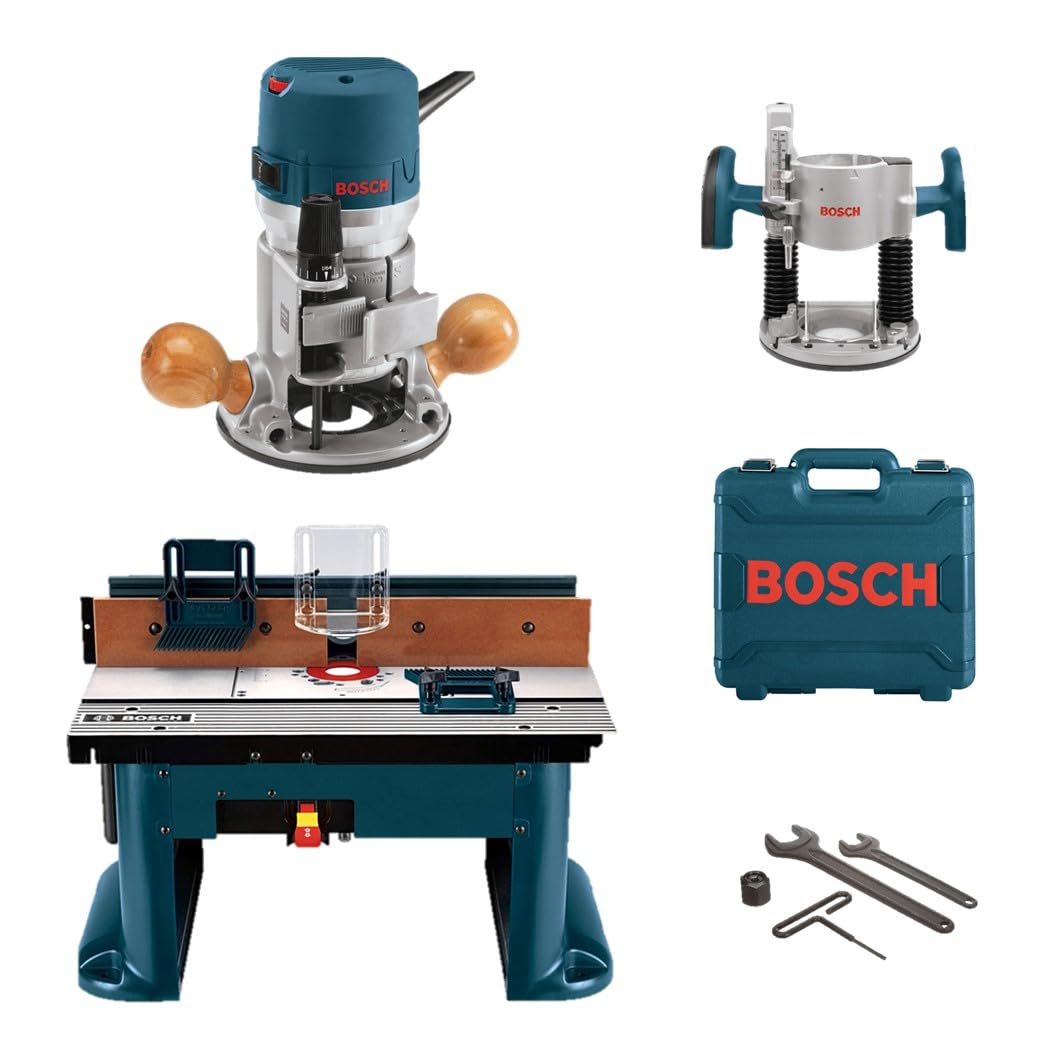 BOSCH 1617EVSPK Wood Router Tool Combo Kit - 2.25 Horsepower